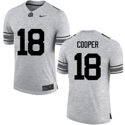 Men's Ohio State Buckeyes #18 Jonathan Cooper Gray Nike NCAA College Football Jersey For Fans GKL6744ET